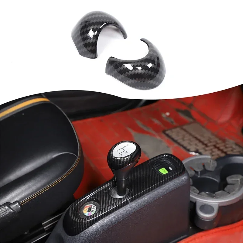 Фото Для Mercedes-Benz Smart 451 Fortwo 2009-2015 ABS автомобильная центральная ручка переключения передач защитная крышка наклейка автомобильные аксессуары №2