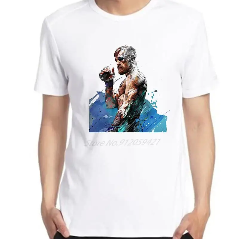 Футболка Conor Mc Gregor Featherweight Champion Camisa Masculina для мужчин, футболки с графическим рисунком, футболки, топы, летняя хлопковая футболка