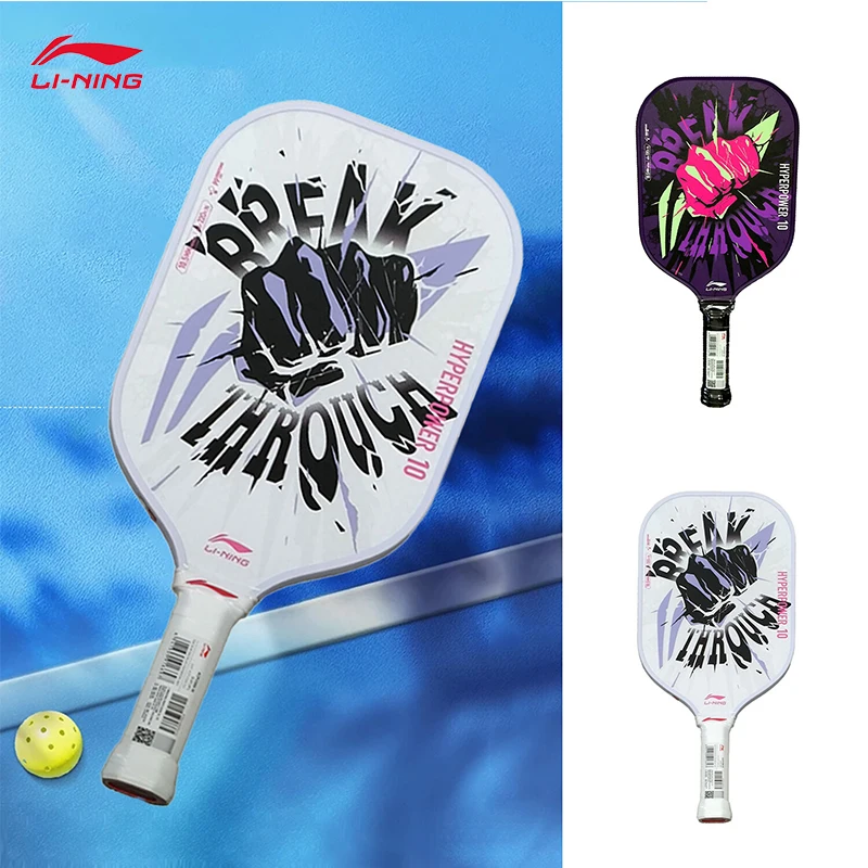 LI-NING Пик, уровень соревнований, весла Pickleball, высокая эстетика и лица из углеродного волокна, весла Pickleball ACPV069 ACPV063