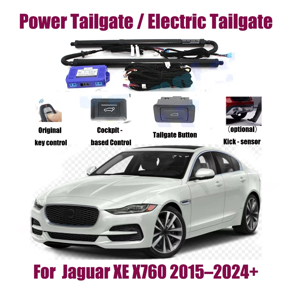 Для Jaguar XE X760 2015–2024+ автомобильный автоматический подъемный комплект, открывающий багажник, интеллектуальный электрический подъемник, задняя дверь