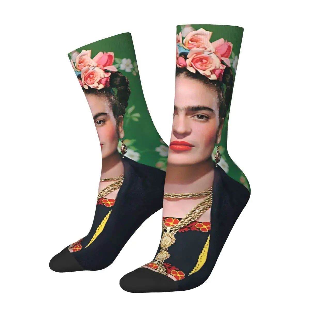 Фото Носки F-Frida K-Kahlo для мужчин и женщин, повседневные носки в стиле хип-хоп, весна, лето, осень, зима, средние носки-трубы, подарки №2