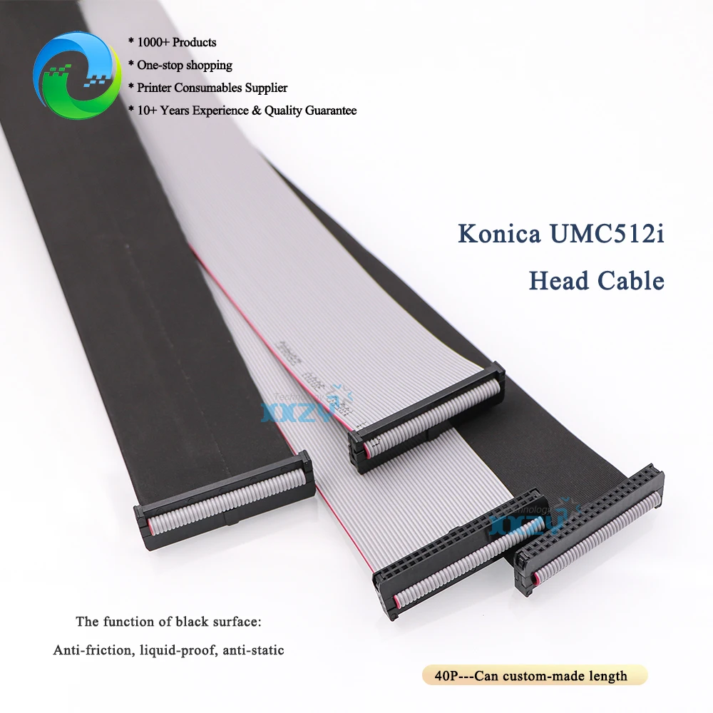 Konica UMC512i Кабель для передачи данных, 40 контактов для головки Ricoh G5, УФ-машина, сольвентный принтер, 40P, линия подключения данных