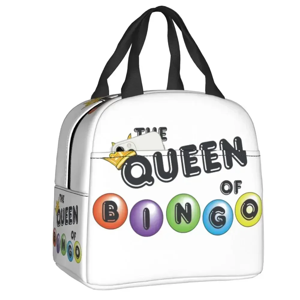 Ланч-бокс Bingo Queen, женский водонепроницаемый термохолодильник, изолированная сумка для обеда, офисная работа, многоразовые сумки-тоут для пикника