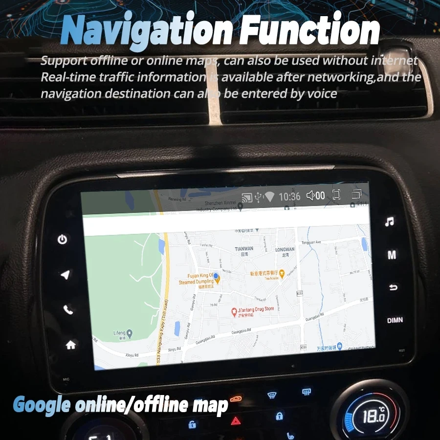 Фото Android 13 для Chevrolet Camaro 2010 2011 2012 2013-2015 Мультимедийный плеер Carplay Стерео GPS-навигация Сенсорный экран Автомобильное радио №4