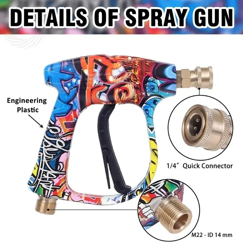 Glb ROUE 1/4 Quick Connection Snowflake Foam Cannon Водяной пистолет для Parkside Karcher Nilfisk Bosch Lavor Elitech Автомобильная чистка Mach
