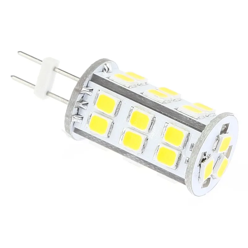 Светодиодная лампа G4 27led 2835SMD высокой мощности 350LM DC10-30V/AC8-20V с регулируемой яркостью для лодки, морской прожектор, 5 шт./лот Лампочки и световые трубки
