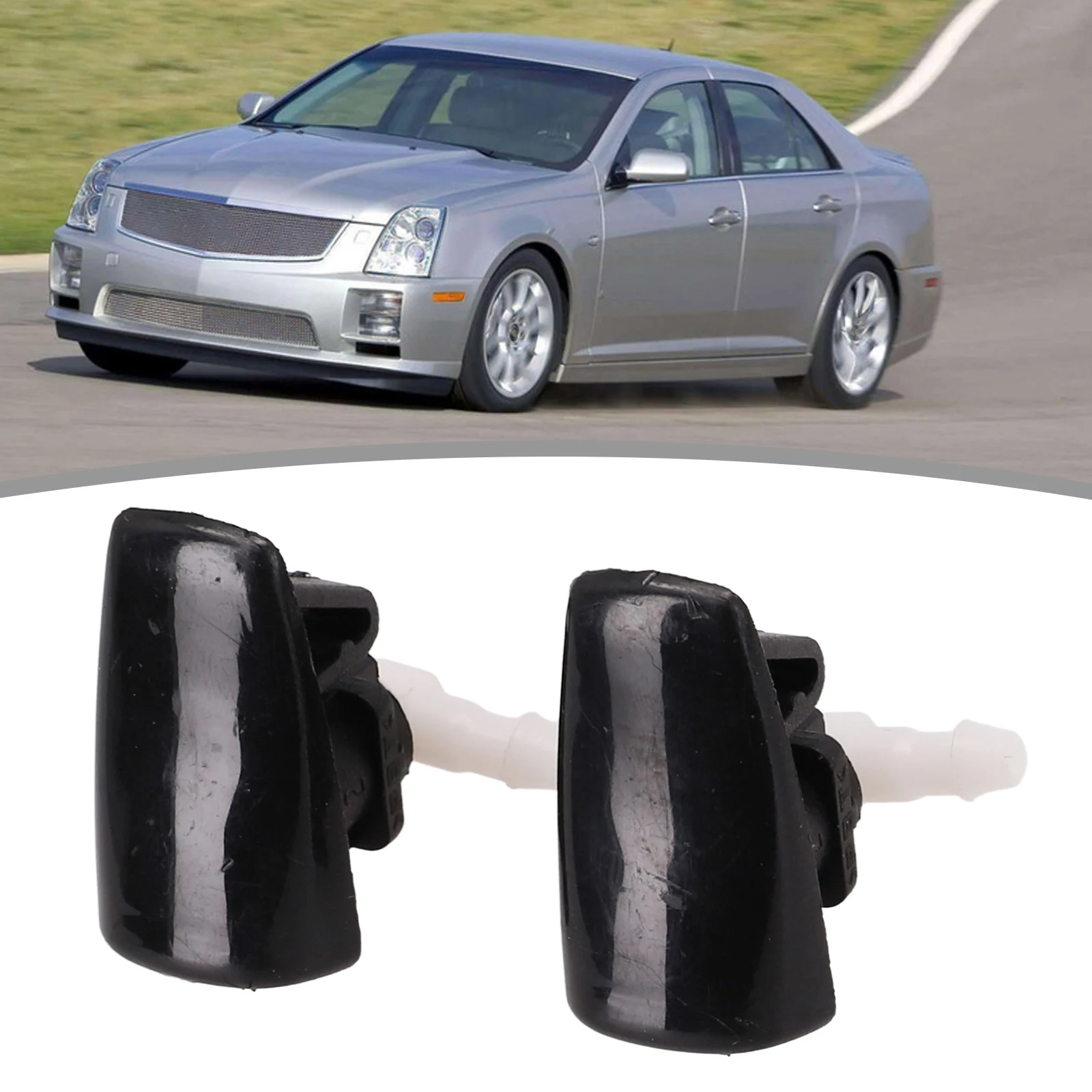 Сопло омывателя ветрового стекла 15778747 15778749 A пара для Cadillac Plastic для Cadillac SRX 2004-2009 для Cadillac SRX