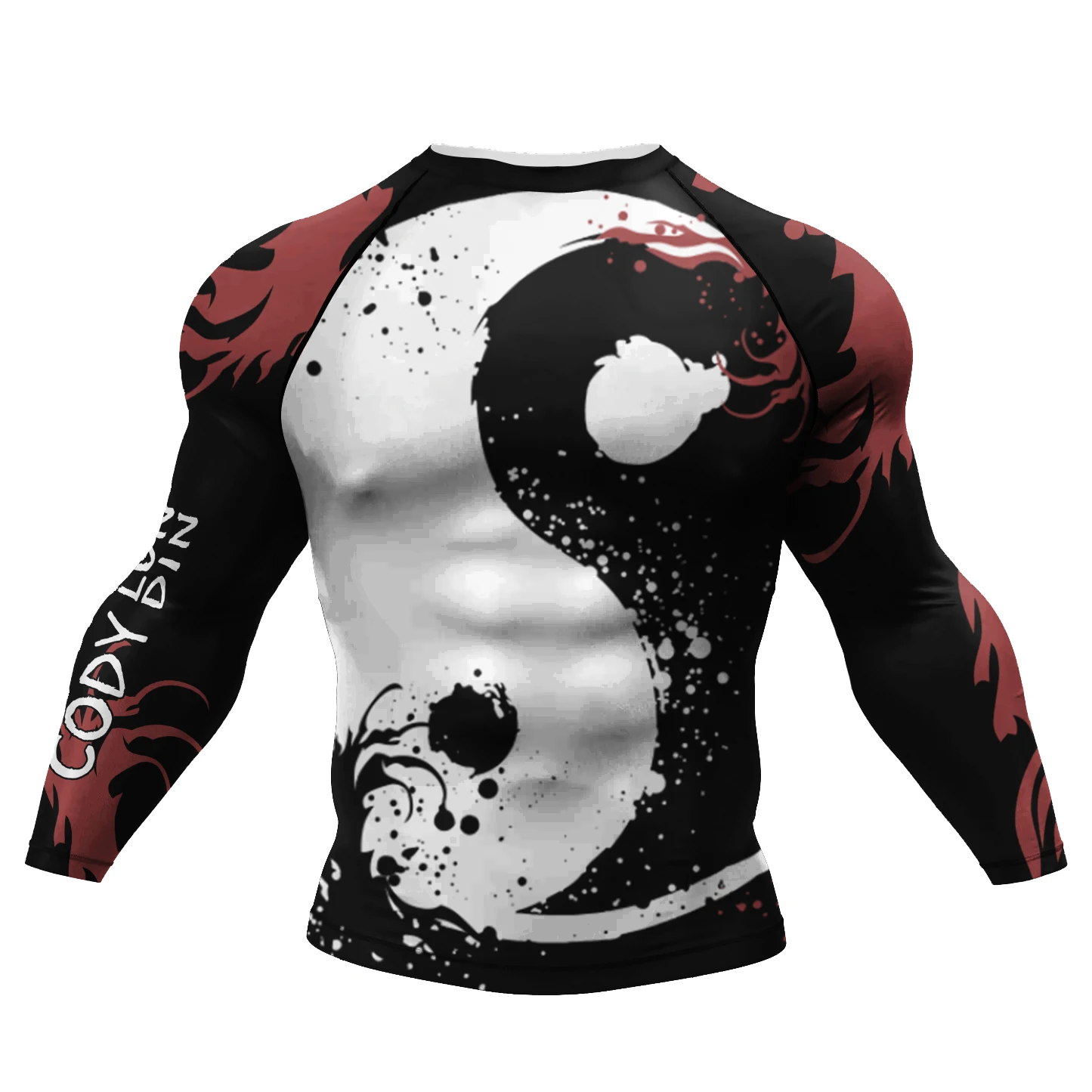 Фото MMA Rashguard Jiu футболка с надписью Jitsu kebugaran pria jersey tinju MMA kaus kompresi BJJ KickBoxing sublimasi pria kaus Muay Thai №5
