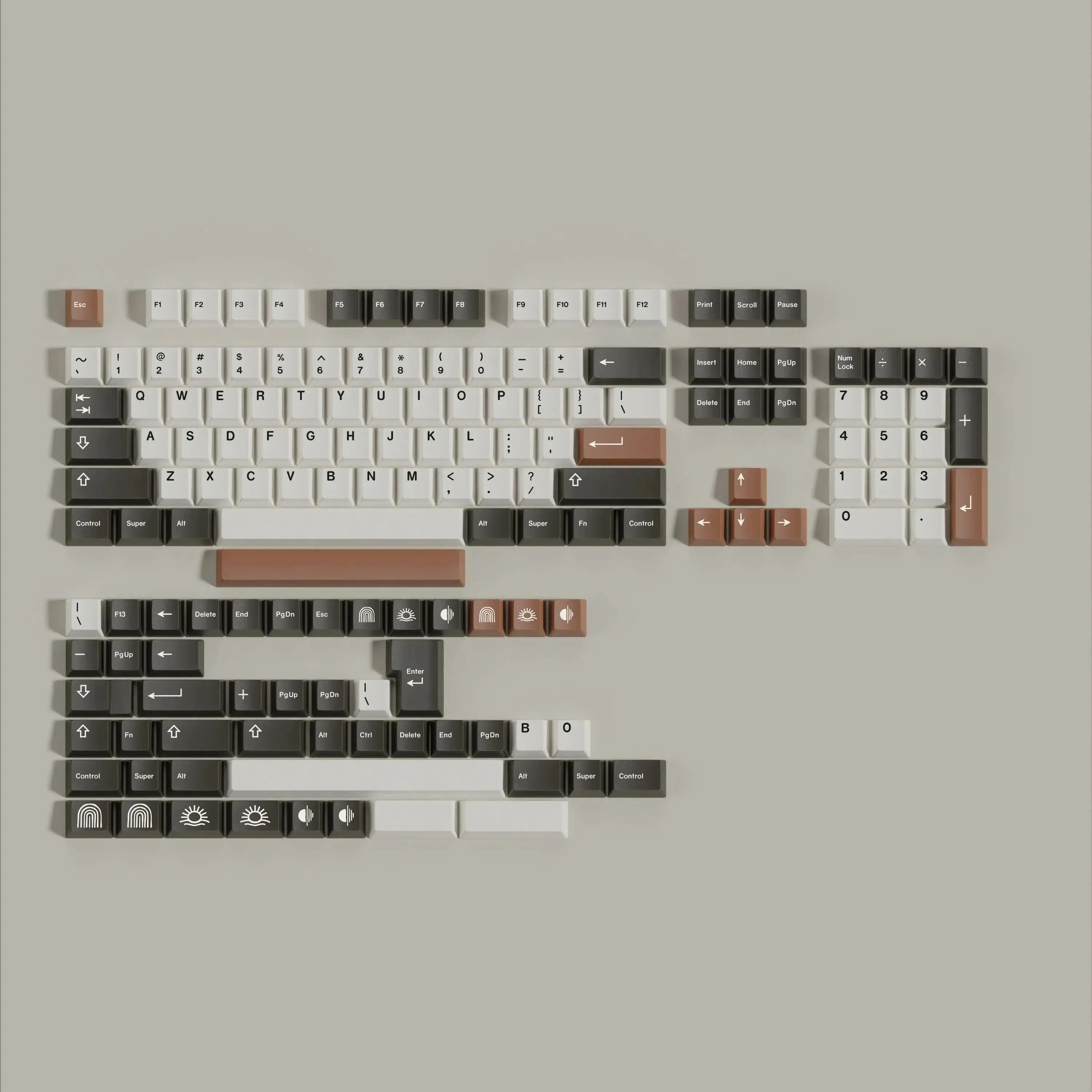 Колпачки для клавиш Cherry Profile GMK BOHO, колпачки для клавиш PBT, колпачки для механических клавиатур MX, раздельная клавиатура (art.: 3920c8ebde34a) - 3920c8ebde34a