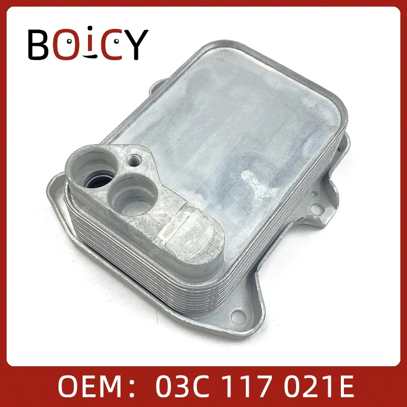 Масляный радиатор двигателя BOICY для 1.4T Jetta Golf Polo Eos Tiguan Passat Touran A1 A3/S3 Octavia Superb Toledo 03C117021E 03C117021J