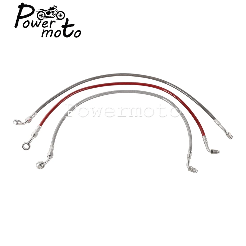 Фото Для Harley Softail Street Bob Standard Low Rider S ST FXLR FXST 2018-2023 плетеная тормозная трубка трос масляный шланг 65/70/75 см №2