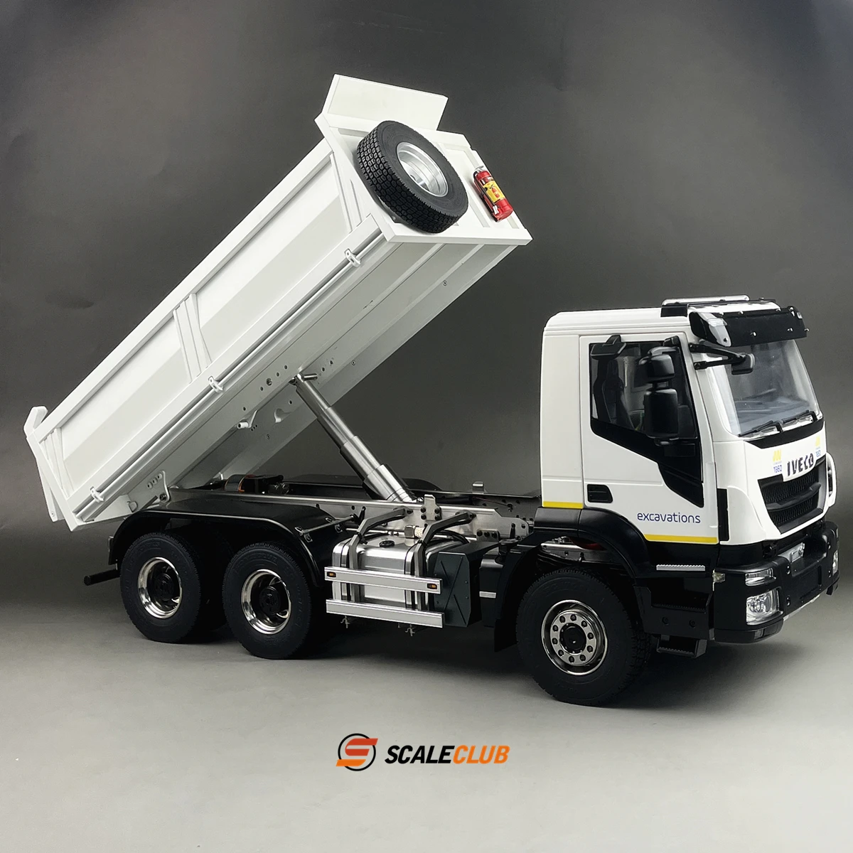 Масштабирование модели 1/14 полностью металлический для Iveco 6x6 гидравлический самосвал RTR для игры Tamiya Lesu Стандартный самосвал