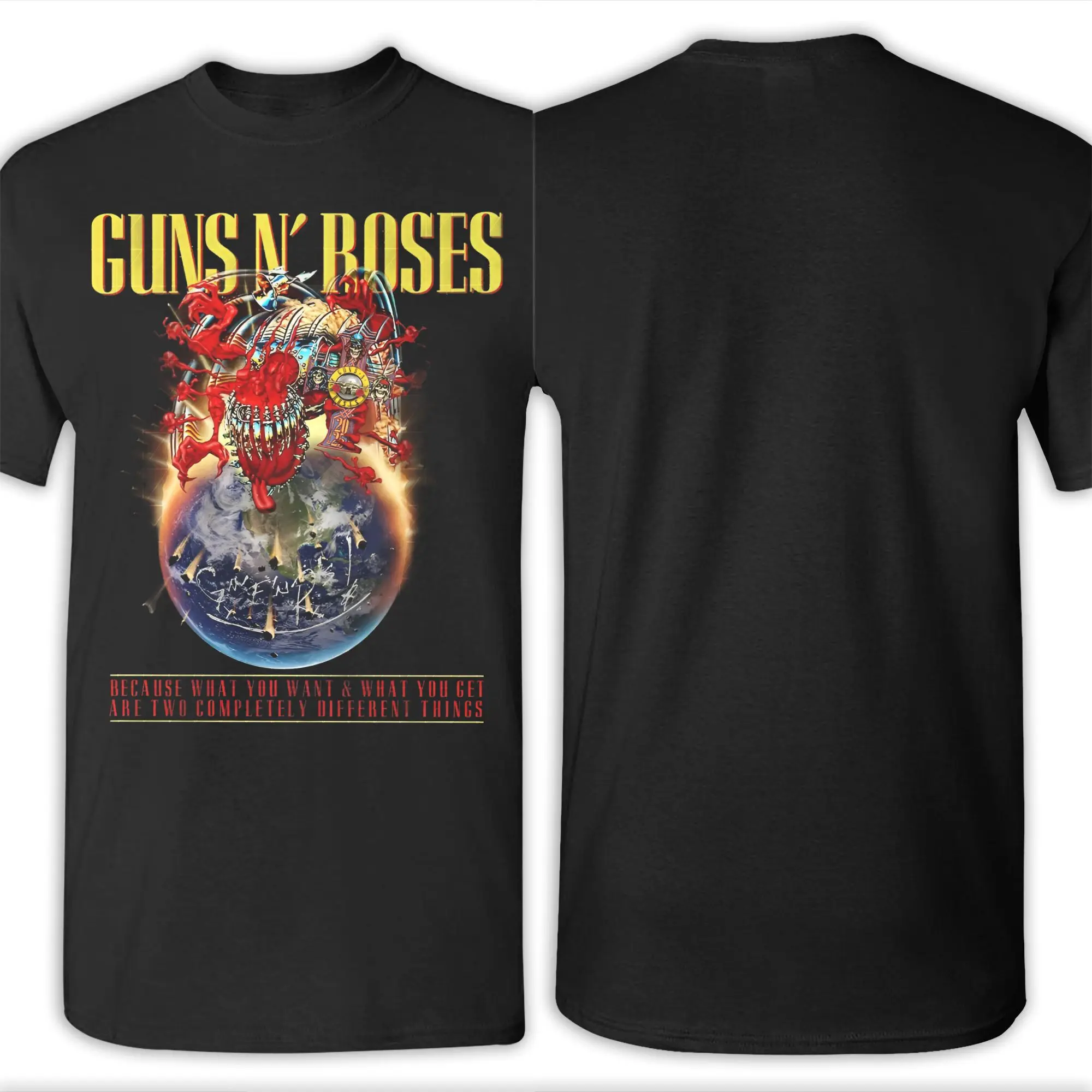 Фото Guns N Roses Band Outfit Футболки унисекс Хлопковая футболка Новое поступление Топы Футболка №5