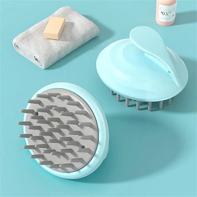 Фото New Silicone Shampoo Scalp Hair Massager Comb Bath Scalp Massage Brush Shampoo Massager Scalp Acupuncture Point Massage №3