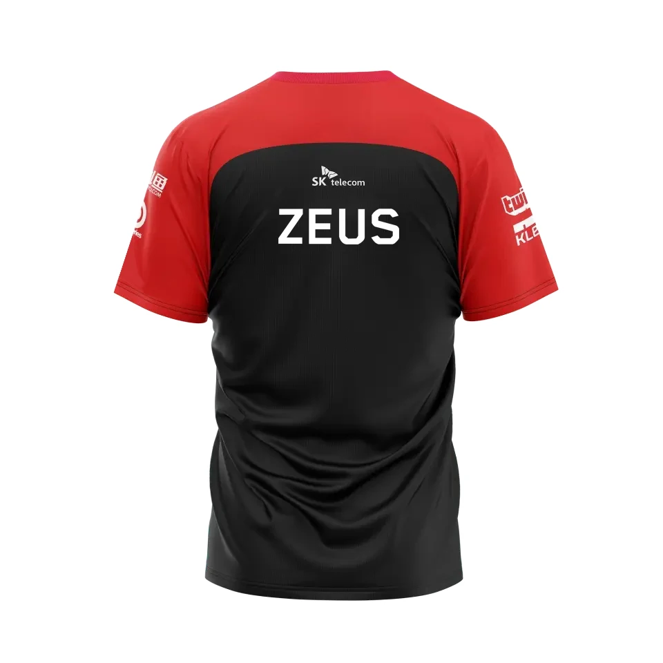 Фото T1 E-Sports Club 2022 Юбилейная футболка из Джерси Лига Легенд LCK трендовая команда униформа Faker поддержка фанатов Модные топы №4
