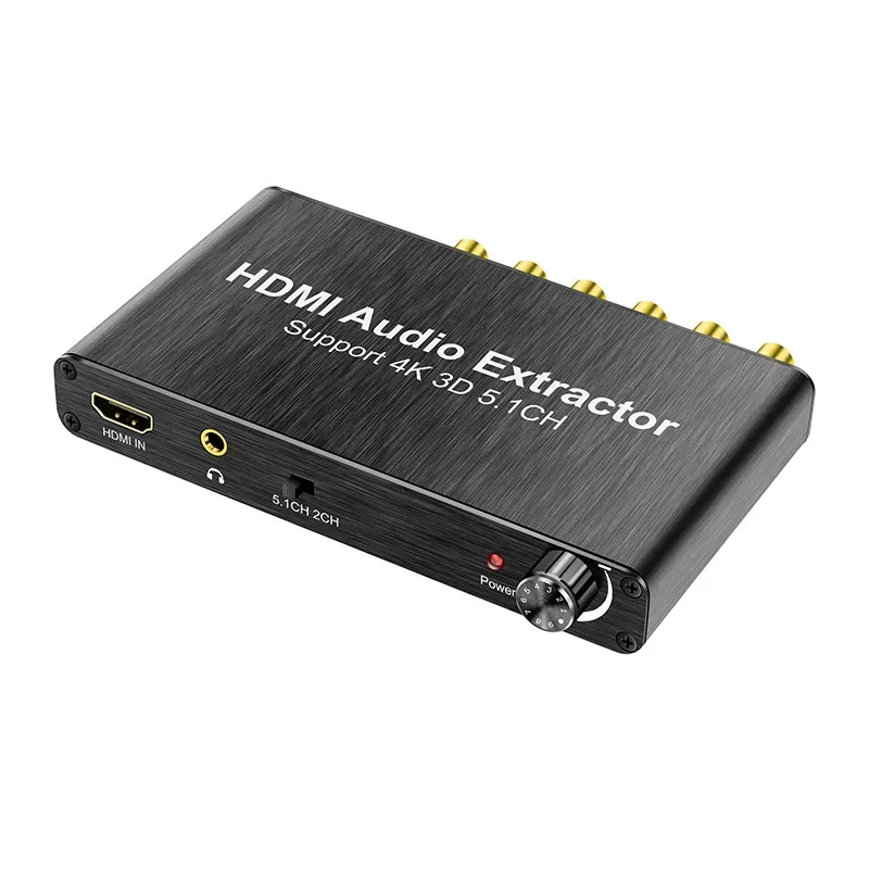 HDMI Audio Extractor декодер 4K 5.1CH HDMI Sound Extractor усилитель HDMI к RCA 5.1 канал 3,5 мм аналоговый преобразователь для PS4 DVD