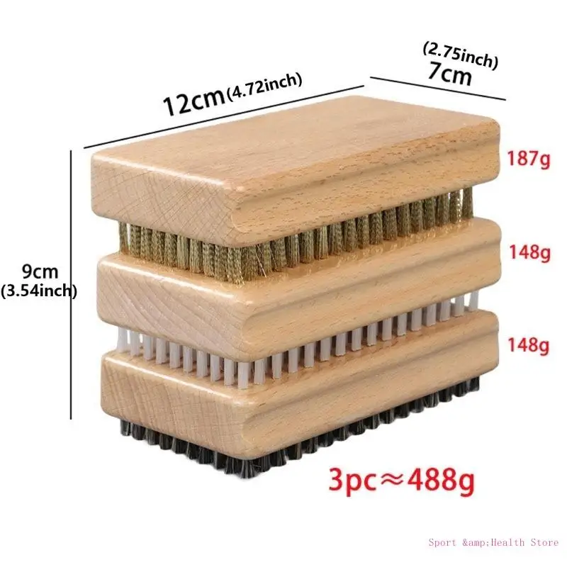 3PCS Snowboard Wax Brush Ski Board Чистящая щетка с нейлонами щетка, щетка для конного состояния, латунная щетка лыжная щетка Лыжи и сноубординг