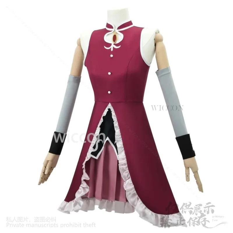 Фото Аниме Puella Magi Madoka Magica Sakura Kyoko Косплей Красное Платье Униформа Лолита Парики Для Девочек Хэллоуин Рождество Cos Настроить9; №4