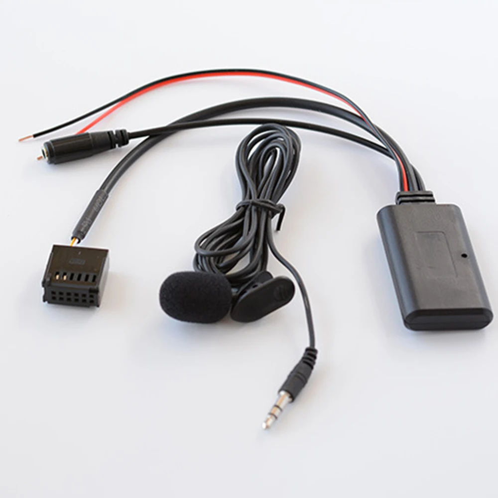 1 шт. автомобильный вспомогательный кабель-адаптер JieRui-BT 5908 Bluetooth 5,0 аудио AUX + микрофон 1,5 м для Ford Focus 5-12 В