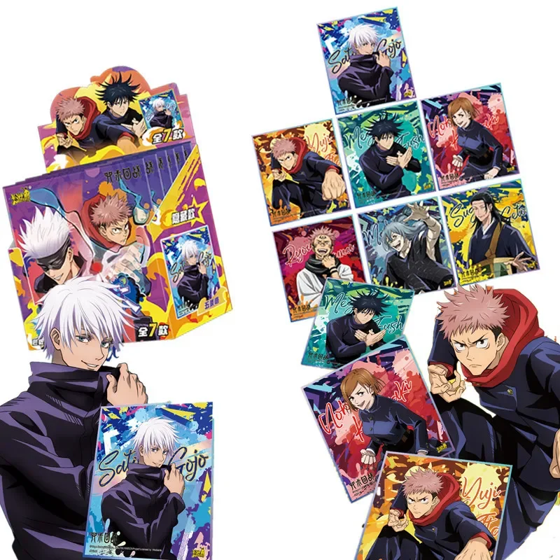 KAYOU Jujutsu Kaisen Fun Card Satoru Gojo Itadori Yuji Special Package Years Collection Cards Детские игрушки Подарки