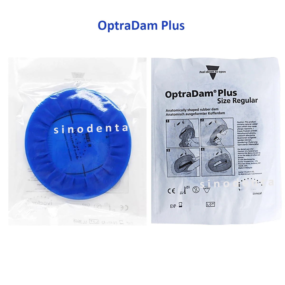 Фото Dental Ivoclar Vivadent OptraDam Plus 3D резиновая плотина для стоматологической изоляции и защиты, 1 шт./упак. и 50 шт./кор., обычный/маленький размер №4
