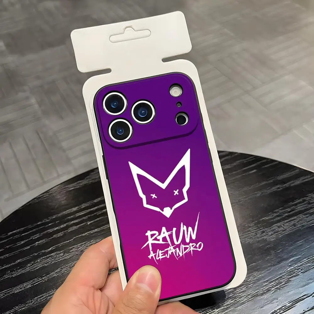 Чехол для телефона R-Rauw Alejandro для IPhone 17 Ari 16 E Pro Max 15 14 13 Mini 12 Pro 11 Max Plus, черный мягкий корпус