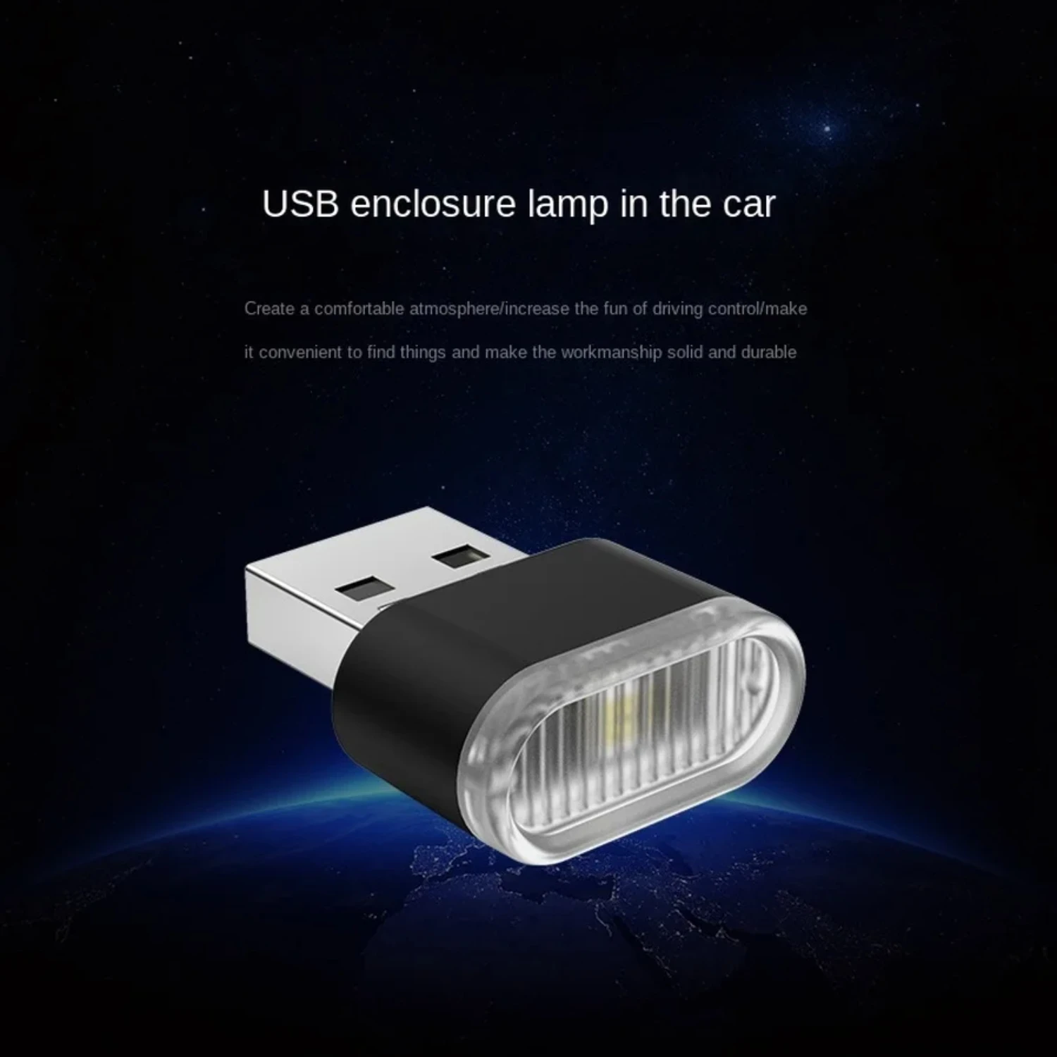 Фото Преобразите свой автомобиль со стильным светодиодным ночником Mini USB — выберите из 5 цветов для роскошного вождения №4