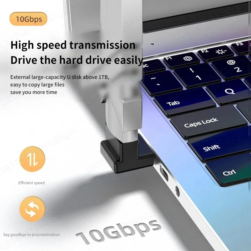 Фото Удлинитель USB 3,0 под прямым углом 90 градусов, 10 Гбит/с №4