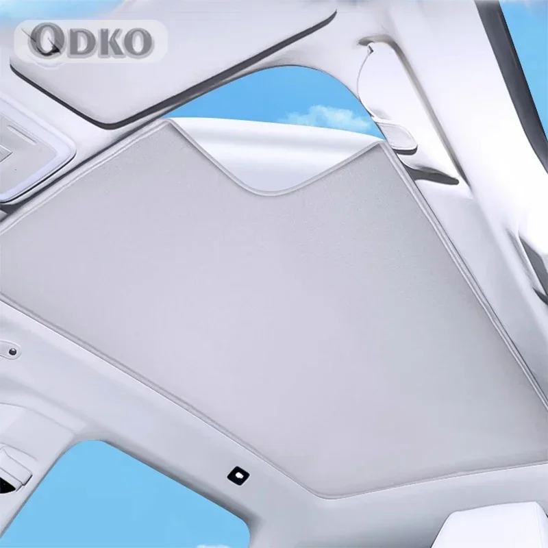 Фото Солнцезащитный козырек на крышу автомобиля для Skoda Rapid Spaceback NH1 2013-2018 2019, электростатическая адсорбция, солнцезащитный козырек на крыше, слепая затенение в крыше №4