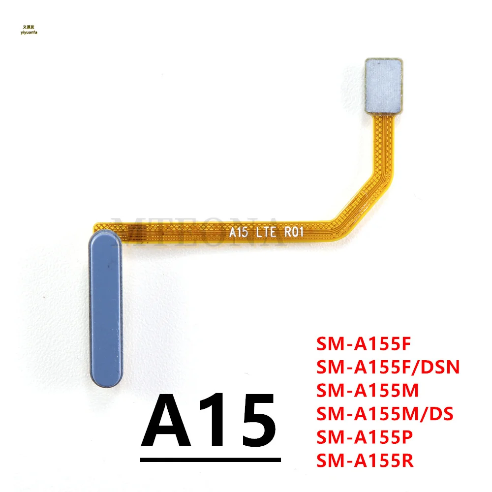 Датчик отпечатков пальцев с кнопкой «Домой» для Samsung Galaxy A15 4G A15 5G A155F A156B A156E A156P с кнопкой питания, гибкий кабель (art.: 3920d1fe2bfbc) - 3920d1fe2bfbc