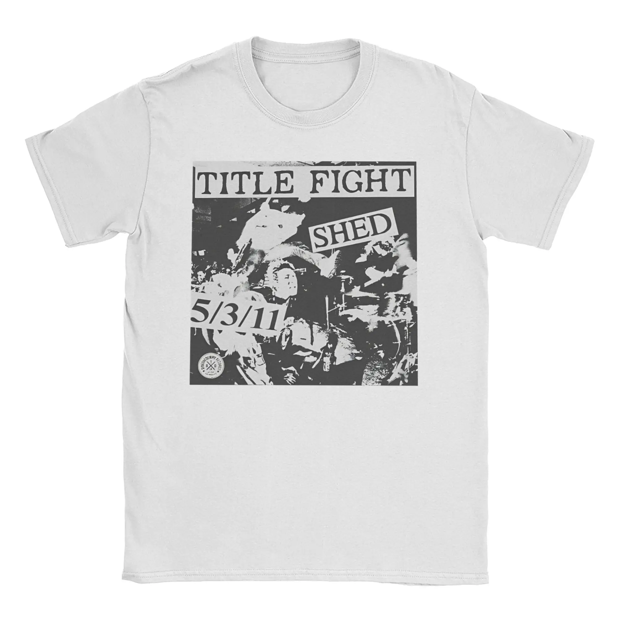 Men's Title Fight Band Tour Band 80s   T Shirts  100% Cotton Clothing Funny Short Sleeve Round Collar Tees 4XL 5XL 6XL T-Shirt