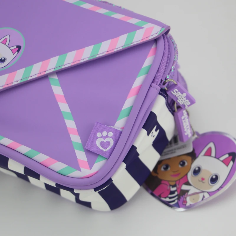 Австралия Smiggle, оригинальный детский пенал для девочек, коробка для канцелярских принадлежностей Gabby, школьная сумка-карандаш, клатч из искусственной кожи, 9 дюймов (art.: 3920caf306e9c) - 3920caf306e9c