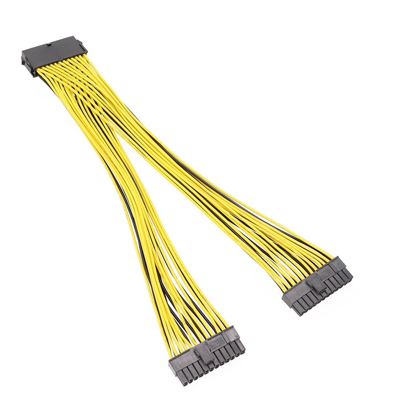 ATX материнская плата 24Pin разъем на два 24E(20 + 4) контактный Удлинительный кабель