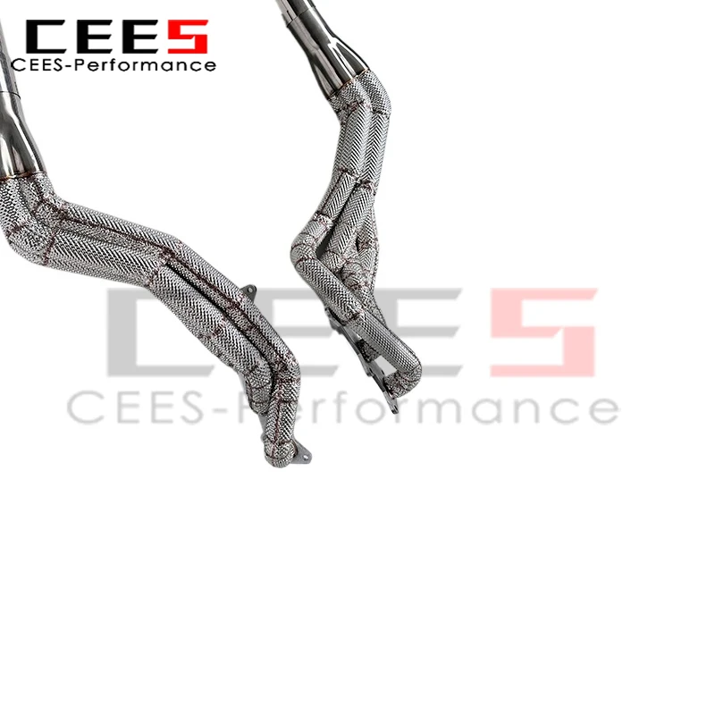 Фото Cees система выпускного коллектора из нержавеющей стали для Ford Mustang V8 5.0L 2015-2024, обновленная производительность, тюнинговая выхлопная система №5