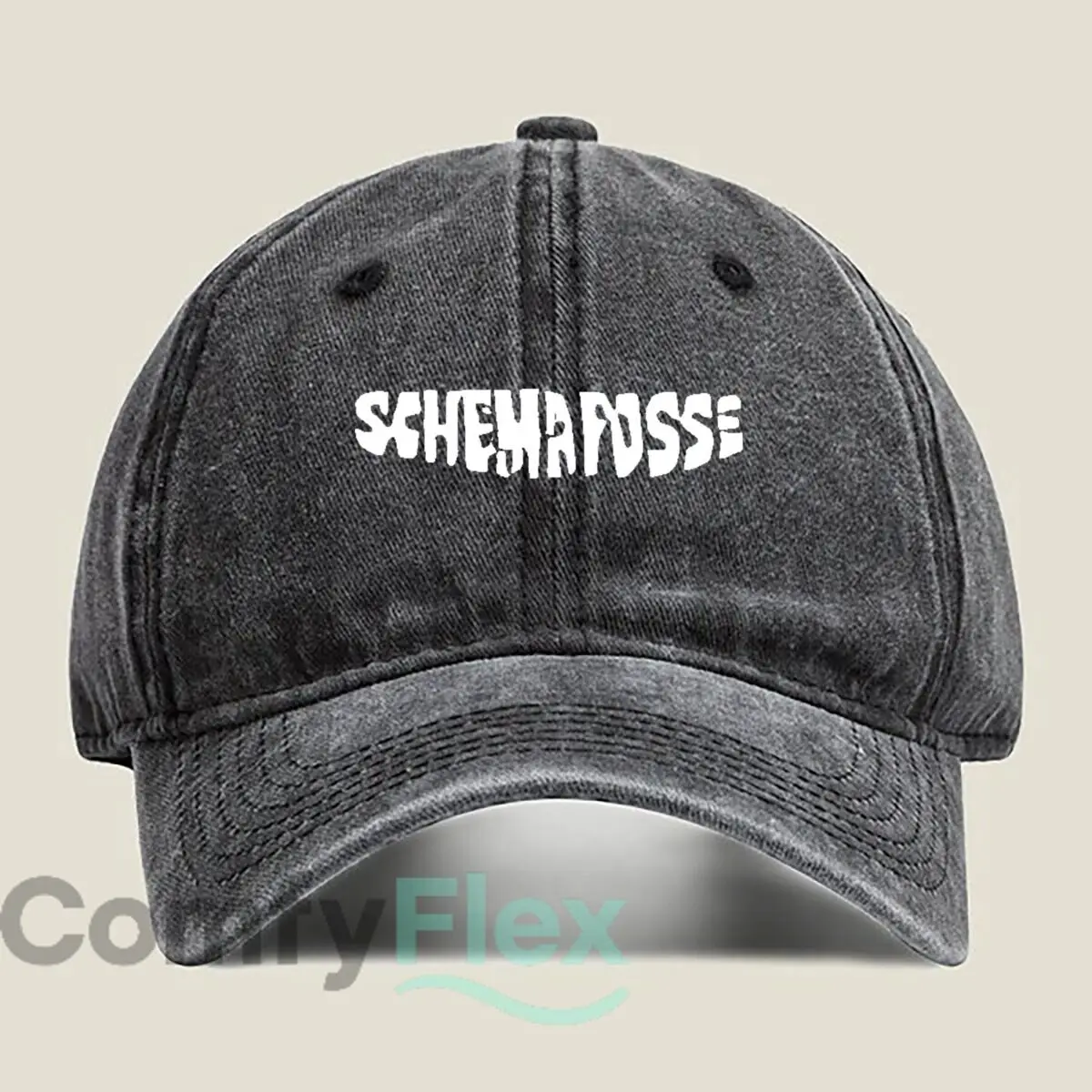Schemaposse Text Art Унисекс Регулируемая мытая бейсболка для взрослых Повседневная шляпа для мужчин и женщин Хип-хоп