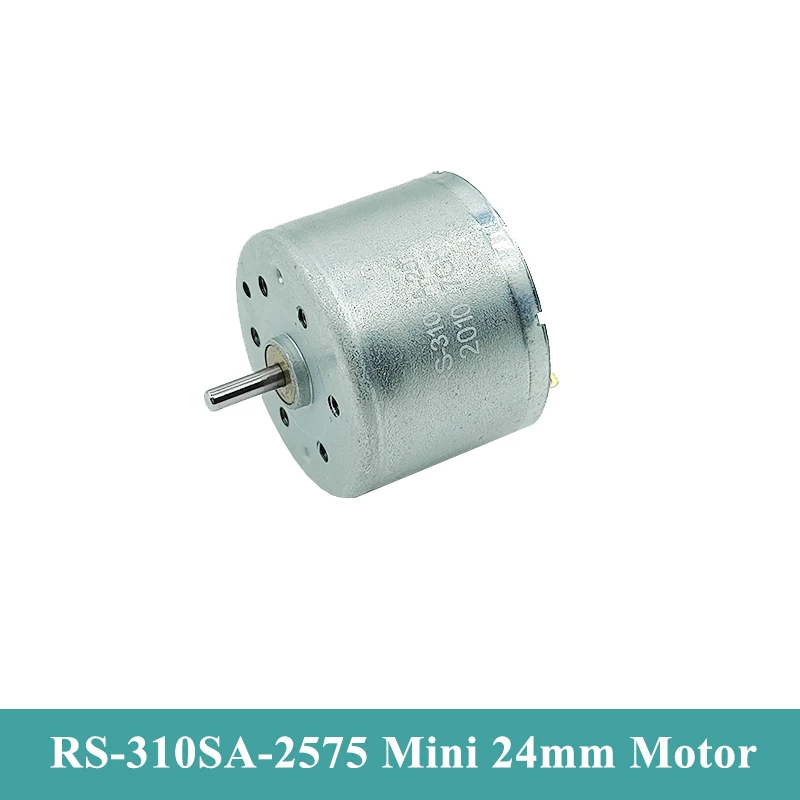 Фото RS-310SA-2575 Micro RF-310 Двигатель постоянного тока 1,5 В 3 В 3,7 В 15000 об/мин Высокоскоростной мини 24 мм круглый электродвигатель DIY Модель игрушки для хобби №2