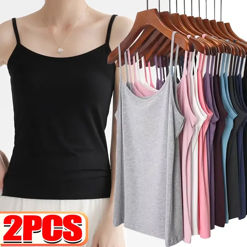 Фото Sexy Camisoles Women Crop Tops Sleeveless Shirt Bralette Tops Solid Color Strap Skinny Vest Female Slimming Tanks Bra Underwear №2