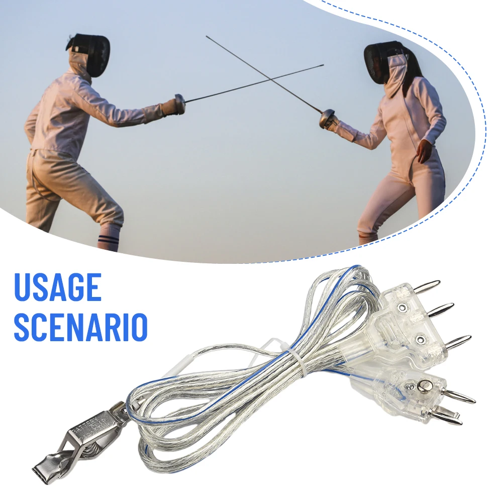 1 шт. шнуры для ограждения для фольги/Epee профессиональные шнуры из фольги из нержавеющей стали, шнур для ограждения, ручной зажим, гибкие спортивные детали