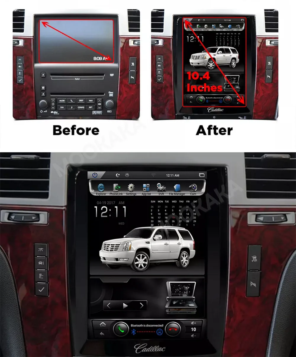 Автомобильные аксессуары, радио для Cadillac Escalade 2007-2014, Android, GPS-навигация, мультимедийный стереоприемник, головное устройство, автономный