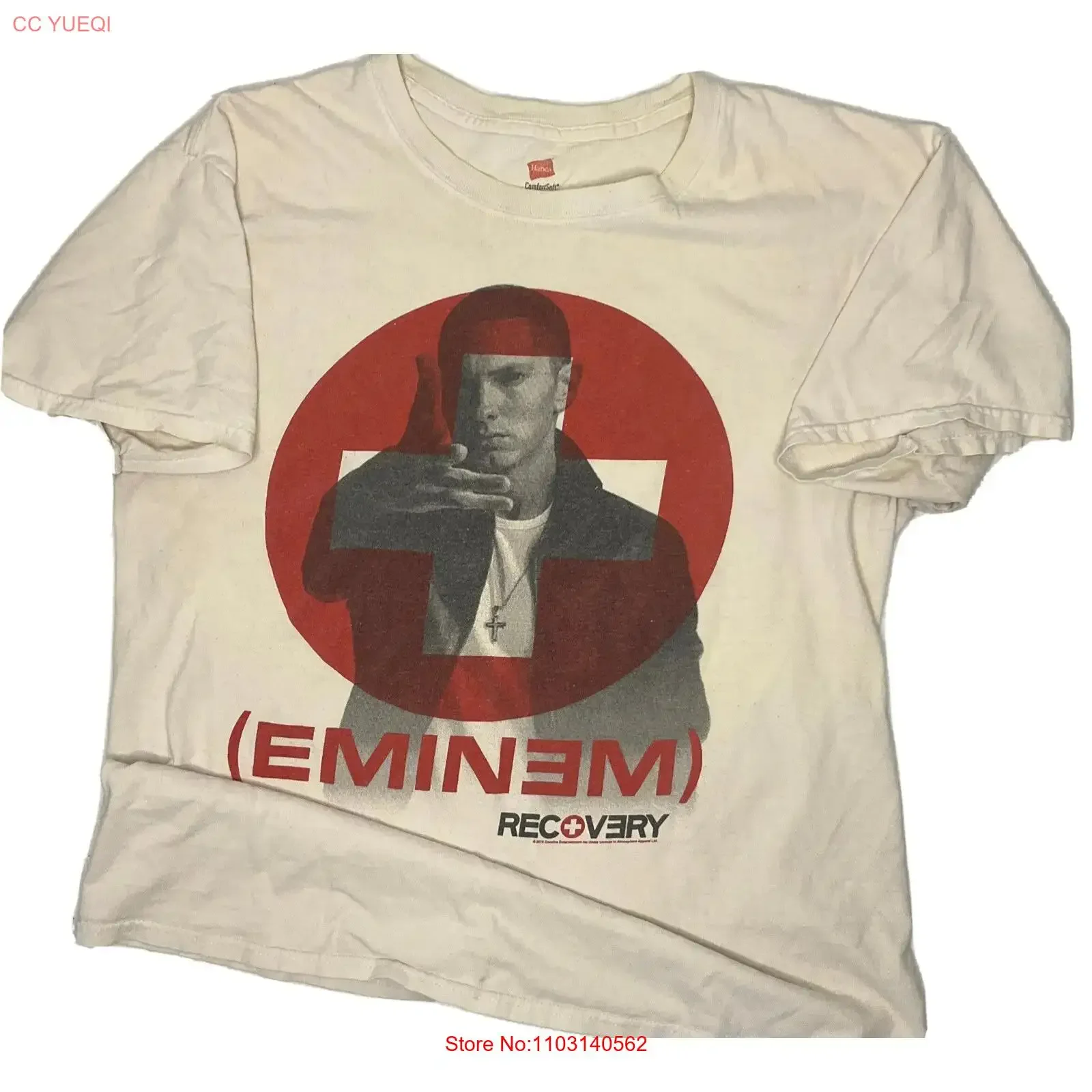 Футболка Eminem Recovery 2010, рэп-музыка, размер M, винтажная, стильная, растянутая, модная, унисекс, удобная, слегка