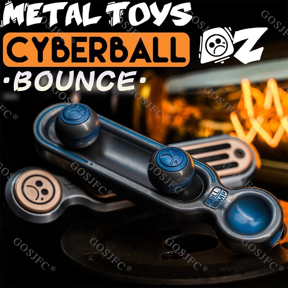 Ди. Cyber Ball Beat Push Slider Тревожные игрушки из титана и нержавеющей стали Портативные аксессуары для офисного стола для взрослых