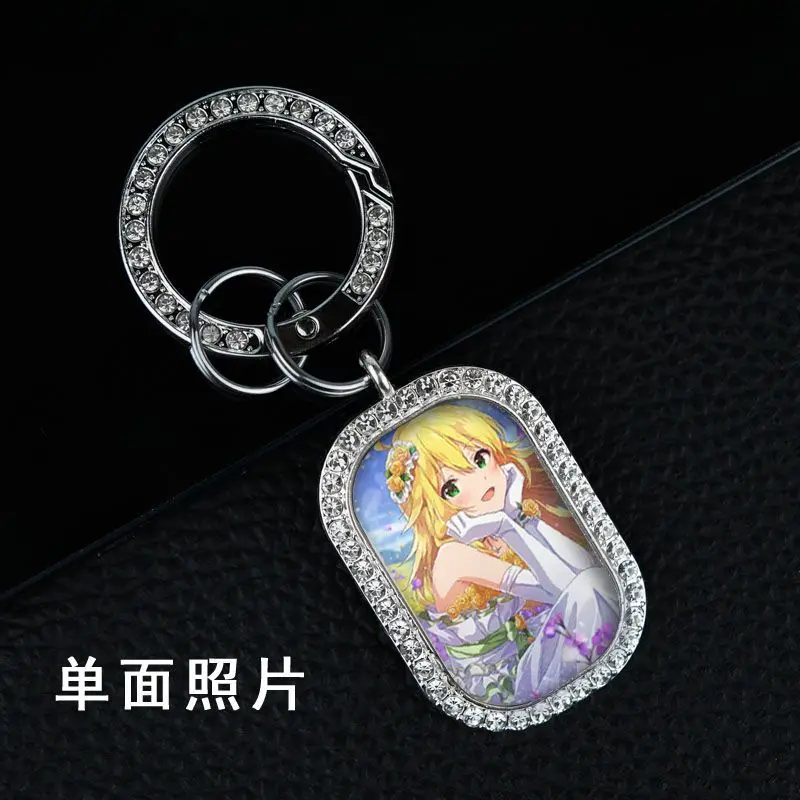 Аниме мультфильм Idol Master фото брелок кожа Miki Hoshii милый мультфильм личность подвеска для друзей праздничный подарок