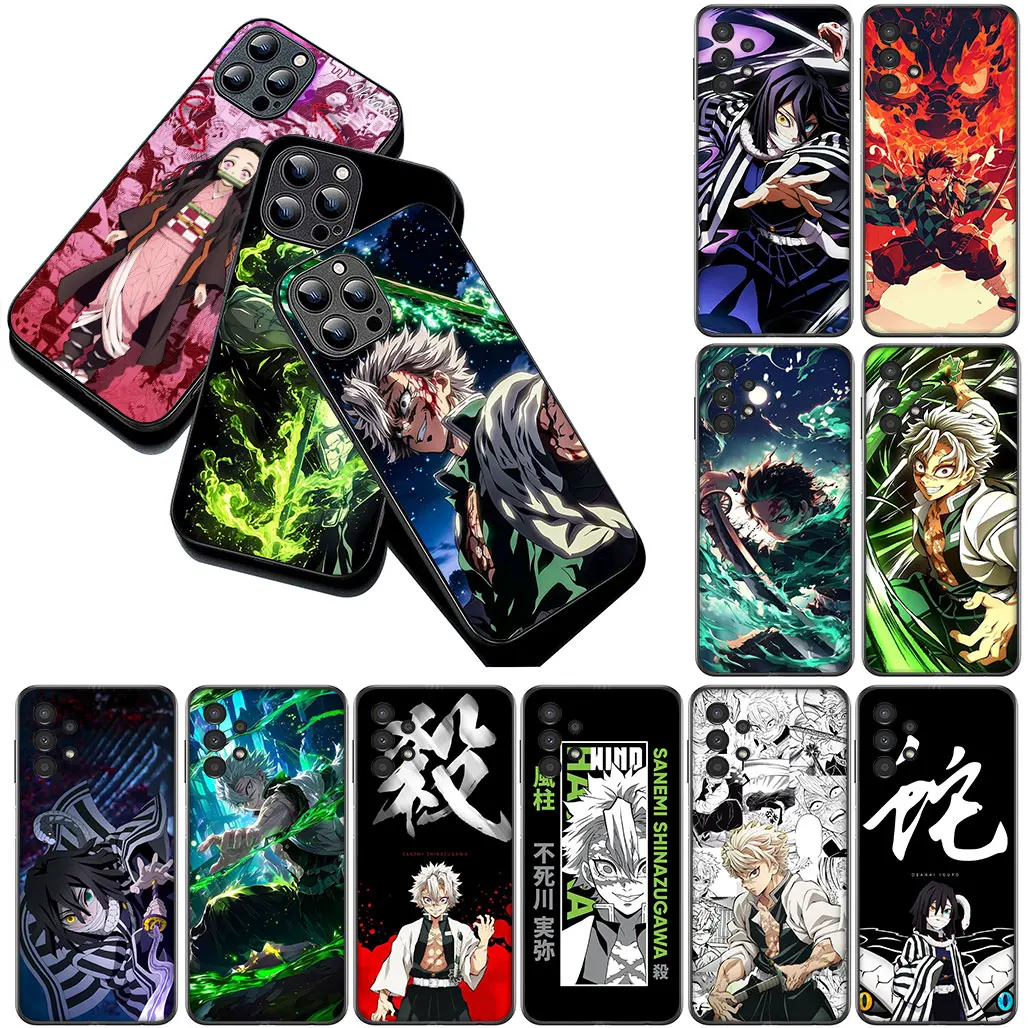 Чехол для телефона Sanemi Shinazugawa Demon Slayer Iguro Obanai для Motorola Moto Edge 50 30 Fusion 40 neo Ultra Pro G84 G85 G54 G45
