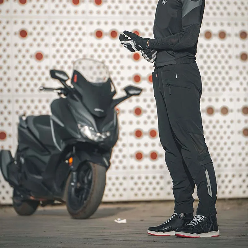 Фото Летние женские мотоциклетные брюки унисекс MAN MOTOBOY, тонкие быстросохнущие брюки для мотокросса, дышащие, сертифицированные CE уровня 2, до колена №3