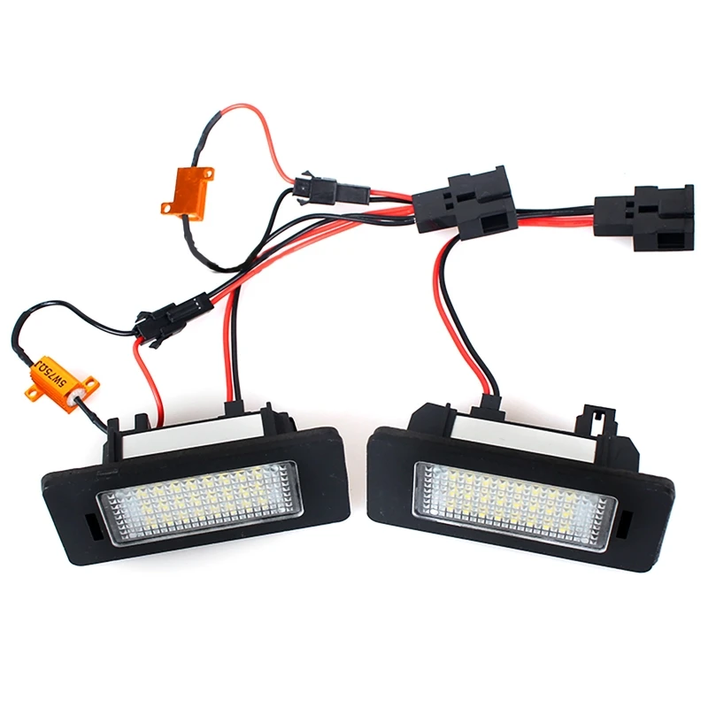 Подсветка номерного знака для SKODA Octavia 3, Superb B6, Rapid, Yeti, Fabia 24-SMD, 2 шт. (art.: 3920c2a8425c4) - 3920c2a8425c4