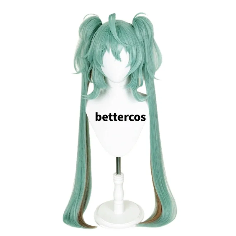 2025 Косплей Miku x Rascal 2023, длинные хвостики, термостойкие синтетические волосы, парики для Хэллоуина + шапочка для парика