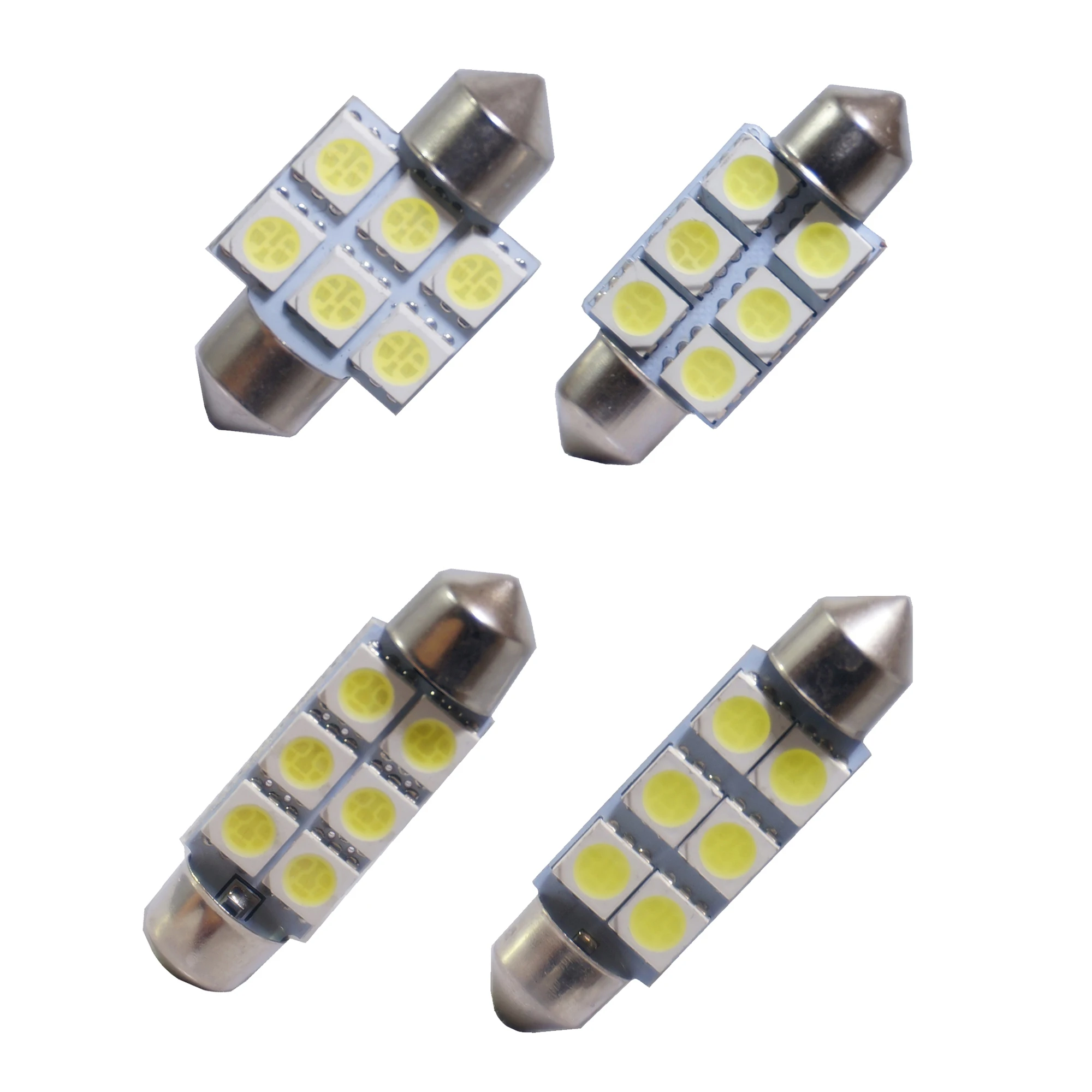 Фото 36 мм 41 мм Festoon светодиодный Bulbs White DE3175 DE3021 светодиодный автомобильные внутренние купольные лампы для грузовиков, купольная карта, дверные подсветки багажника №4