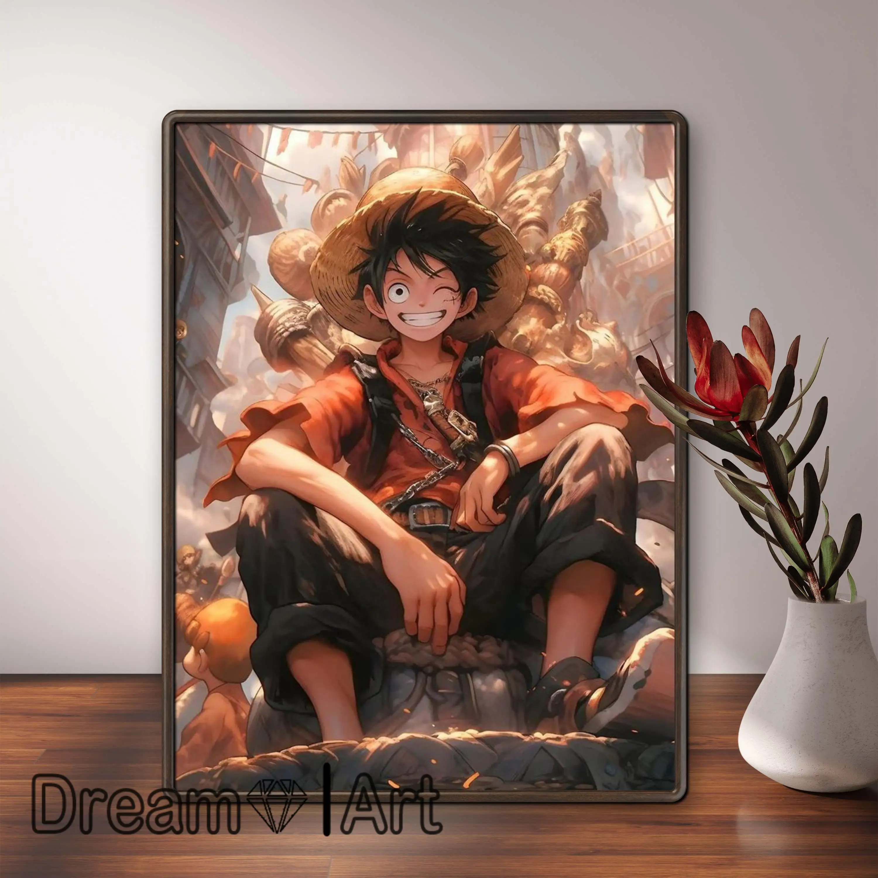 Фото Набор для алмазной живописи Luffy Roronoa Zoro, мозаика из аниме «сделай сам», вышивка крестиком, домашний декор, детские подарки №2