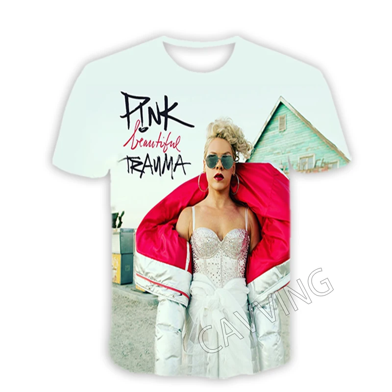 Новые модные женские/мужские повседневные футболки с 3D принтом P!nk Alecia Beth Moore, футболки в стиле хип-хоп, стили Харадзюку, топы, одежда