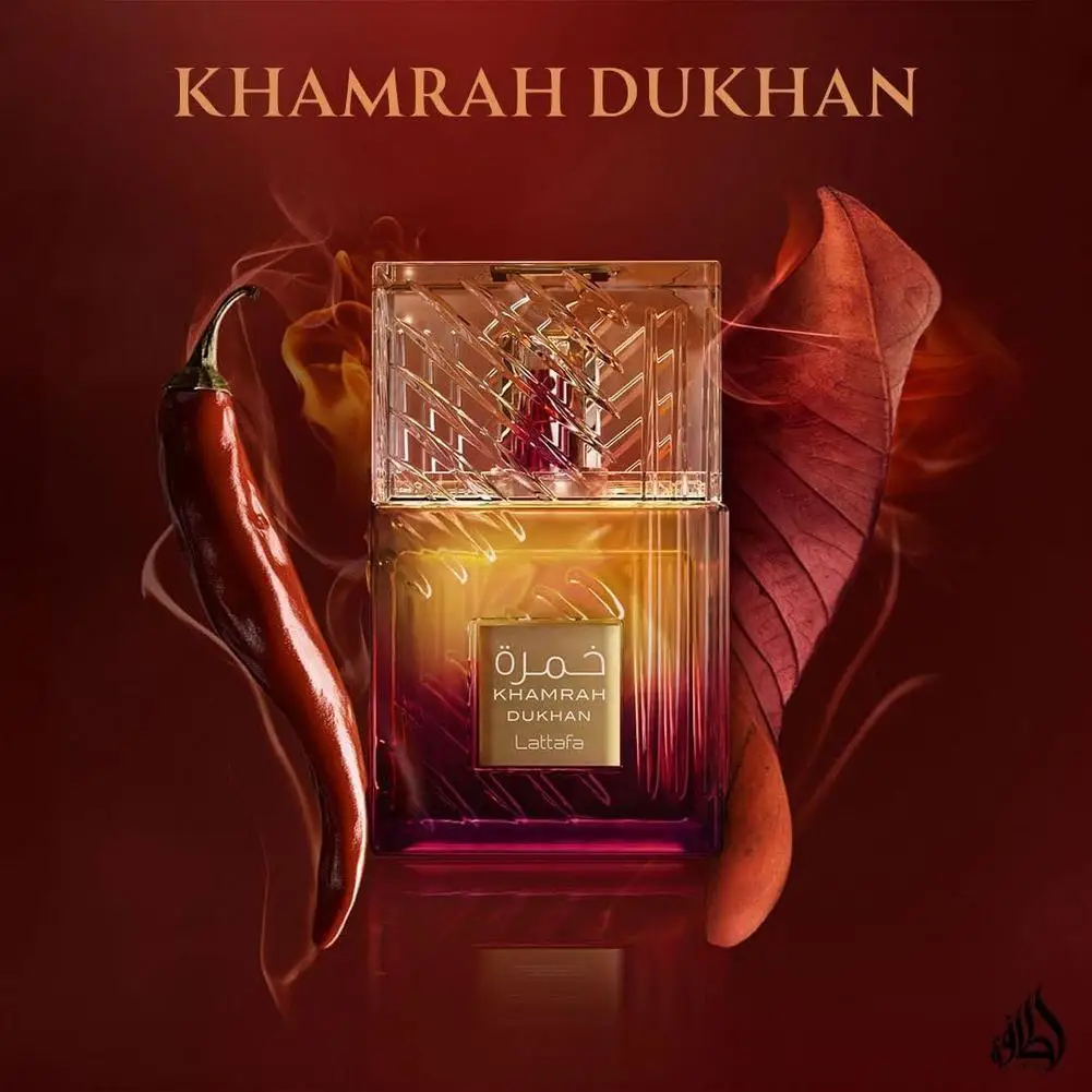 Фото Новый Lattafa Khamrah Dukhan Parfum Роскошные духи «Аравия» для флирта, унисекс, оригинальный аромат древесины, ароматные духи, 100 мл №3